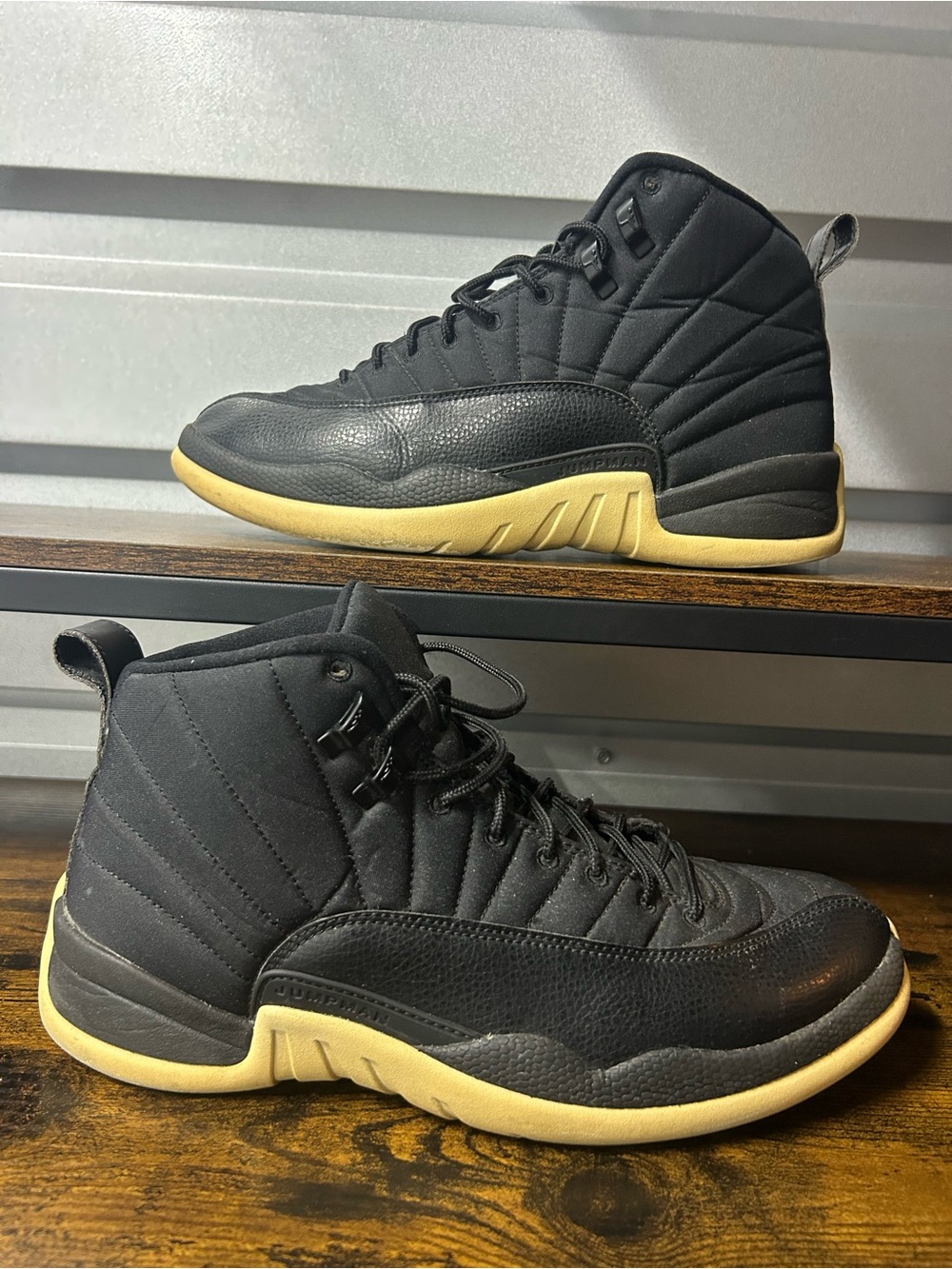 Size 10.5 Air Jordan 12 Mens Retro Black 130690-004